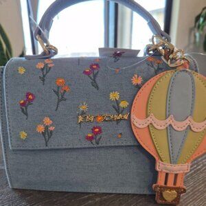 Betsey Johnson Denim Floral Handbag